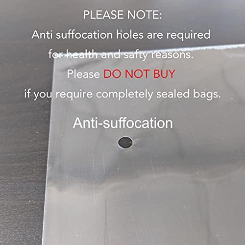 TaylorHe Pack of 100 A3 Self Seal Poly Bags Clear Cello Bags Polypropylene (OPP) Cellophane Bags Strong 80 Micron Clear Packing Bags 31cm x 45cm + 4cm Lid