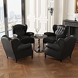 fauteuil club pas cher Design rétro intemporel : alliant l'esthétique vintage française du milieu du siècle avec l'élégance contemporaine, cette chaise longue à cigares est dotée d'un dossier capitonné classique et d'accoudoirs arrondis, ajoutant une touche sophistiquée à votre café-bar, salon à whisky ou espace de vie.