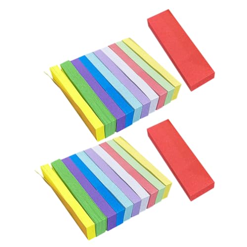 COMPUKAS 1100個 カラフルページマーカー タブ 色彩条便利貼 書き込み可能 再配置自在 ノート用 インデックス付箋 多彩な類と注釈向け