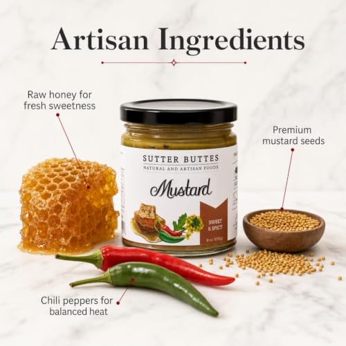 SUTTER BUTTES SWEET & SPICY GOURMET MUSTARD 9 OZ. image 4