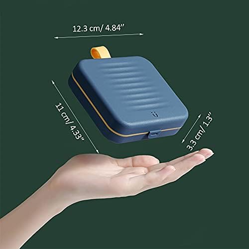 Travel Sewing Kit, Magnetite Needles Sewing Kit, Mini Sewing kit for Home, Travel & Emergency Filled with Mending and Sewing Needles, Magnetite, Scissors, Thimble, Thread, Tape Measure etc 21pcs Blue