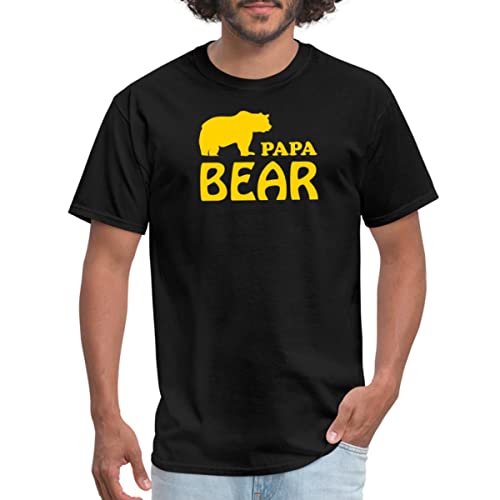 Spreadshirt Papa Bear Men's T-Shirt, Xl, Black #TOP24