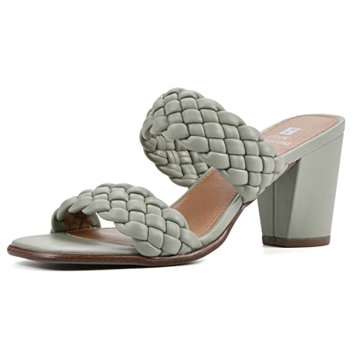 Escarpins Femme WHITE MOUNTAIN Avec Espacement en cuir noir