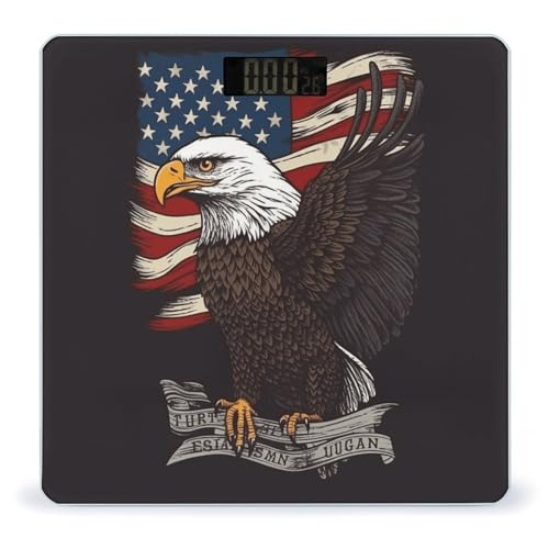 Báscula digital de baño con águila patriótica de EE.UU. miniatura 1