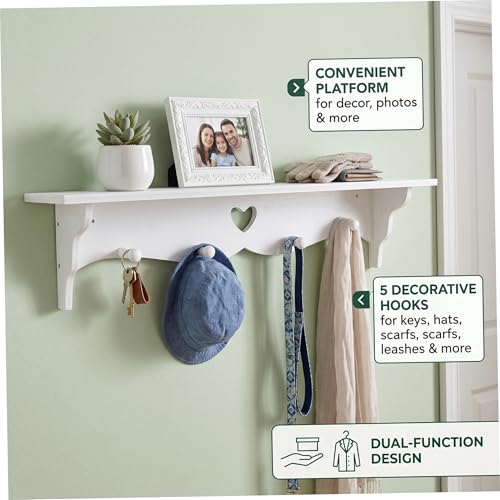 Étagère murale en cœur pour optimiser les petits espaces sans outils - 5