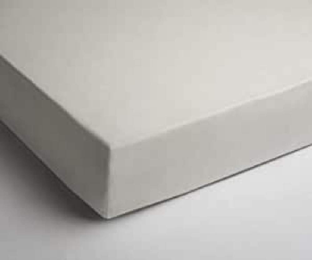 Drap housse 140x200 satin coton naturel Papillon pour matelas 2 places