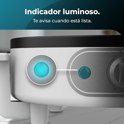 Cecotec Crepera Eléctrica Fun Creepy. Potencia 1200W, Revestimiento Antiadherente, Rodillo espaciador y Espátula, Potencia regulable, Indicador Luminoso, 30,5cm Diámetro - imagen 6