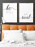 Be Still My Soul, Set of 2 Wall Art Decor 24 x 36 Inches Poster Print UNFRAMED