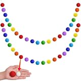 XmasExp Pom Pom Garland Decorations - Large Spring...