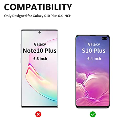Zgxhga for Samsung Galaxy S10 Plus Screen Replacement,Replacement Screen for Galaxy S10 Plus Series 6.4 inch,Tempered Glass Replacement Kit with Repair Tools(NO OLED & Touch Digitizer)