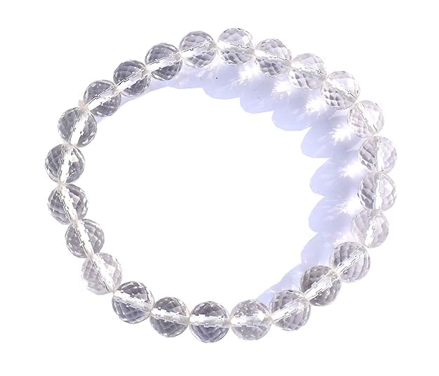 Nick Enterprises Clear Quartz White Crystal Bracelet, reinki Feng-Shui Healing Gem Stone Bracelet For Men & Women. (B0CY7Z2WTZ) Amazon Price History, Amazon Price Tracker