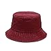 BAOZENGMUY Kapelusz typu bucket Panama składany dżinsowy kapelusz wiaderkowy kobiety mężczyźni vintage sprana bawełna czapka wędkarska na zewnątrz czapki rybaka czerwone