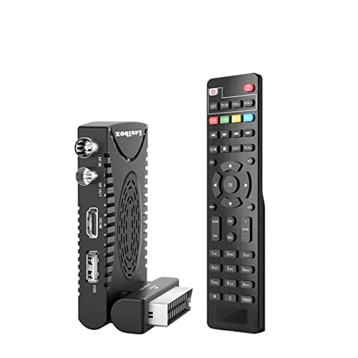 Decodificador TDT Terrestre, DVB-T2 H.265 HEVC principal de 10 bits, receptor digital terrestre TODOS los canales gratuitos, admite SCART HDMI Multimedia PVR USB WiFi [Control remoto universal 2 en 1]