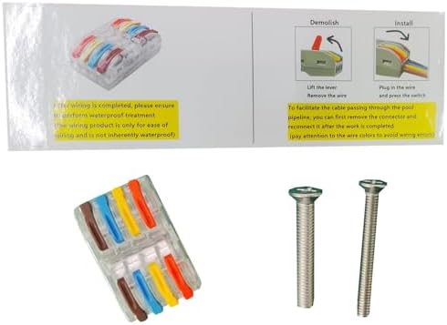 LED Pool Lights Wire Connector and Screw Accessory kit (Big) image 5