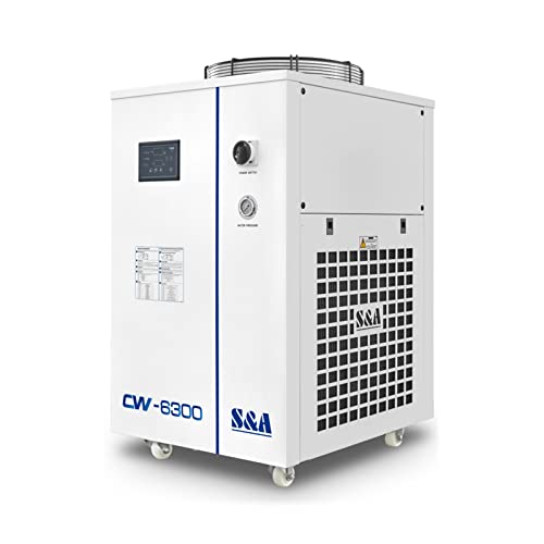 S&A Genuine CW-6300BN Industrial Water Chiller Cooling for CO2 Laser Tube, CNC Spindle, Semiconductor and Solid-state laser
