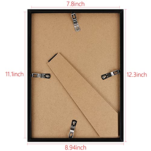 Harapu 8.5X11 Inch Picture Frames, A4 Size 8.5X11 Without Mats Black Certificate Diploma Document Frames Set For Tabletop Or Wall Display For Arts Or Photos Or Posters, Pack Of 1 #TOP1