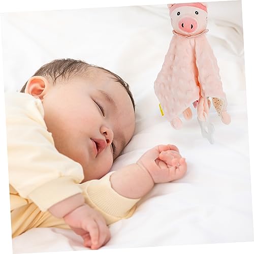 Milisten Comfort Towel Soothing Animal Shaped Pacifier Toy Newborn Saliva Towel for Sleep Gentle Touch Safe Material Boy Girl Toddlers2