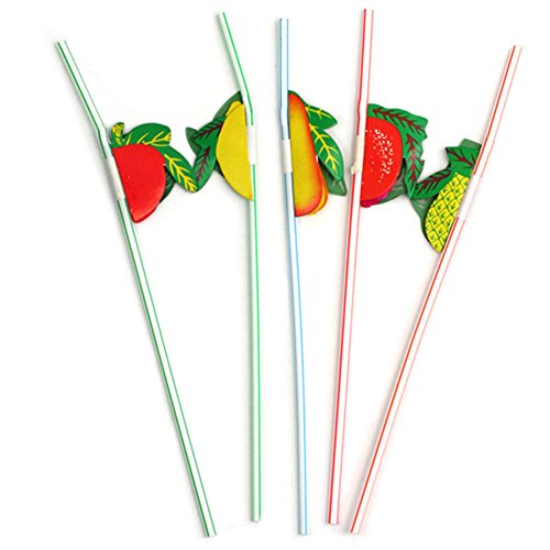 Set de 100 Pitillos Desechables Flexibles de Colores miniatura 5