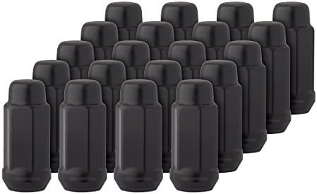 DPAccessories 20 Black 14x2 Closed End XL Bulge Acorn Lug Nuts for Aftermarket Wheels LCB4B9HE2BK04020