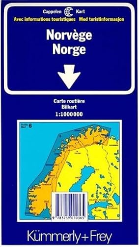 Carte routière et touristique : Norvège