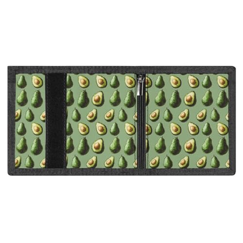 Cute Avocado 1 Print Wallet for Men, 8 Credit Card Holder Slim Minimalist Front Pocket Small Mens Bifold Wallets3
