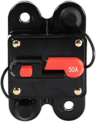 KIMISS Circuit Breaker Reset Fuseholder,50Amp -100Amp Circuit Breaker Car Boat Fuse Holder Waterproof 12-24V New(50A)