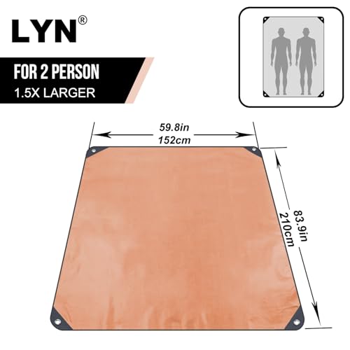 Image of LYN Heavy Duty Emergency Blanket Survival Gear Waterproof Insulated Blanket Emergency Tarp for Camping, Hiking, Bushcraft