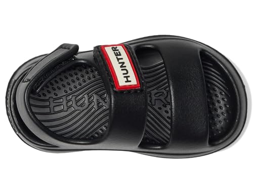 Hunter Dayan(Toddler/Little Kid) Flat Sandal, Black, 6 US Unisex2