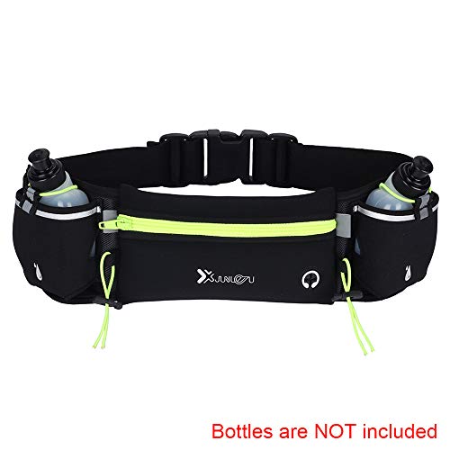 Ajcoflt Bolsa de cintura Cinto de corrida para garrafas de água Bolsa de telefone à prova d'água pa