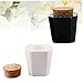CALLARON 2pcs Nail Art Liquid Cups Acrylic Nails Mixing Bowl Crystal for Home Salon
