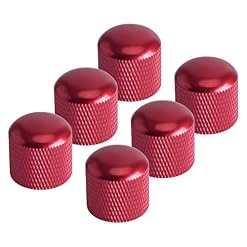 LETAOSK Bouton de Volume et de tonalité Rouge, Capuchon de potentiomètre pour Guitare électrique Basse 6 pièces - Les Beatles, Paul McCartney, John Lennon, RIngo Starr, George Harrison