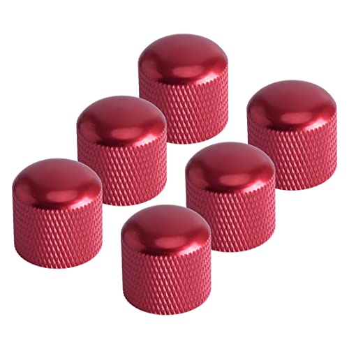 LETAOSK Bouton de Volume et de tonalité Rouge, Capuchon de potentiomètre pour Guitare électrique Basse 6 pièces - Les Beatles, Paul McCartney, John Lennon, RIngo Starr, George Harrison LETAOSK Bouton de Volume et de tonalité Rouge, Capuchon de potentiomètre pour Guitare électrique Basse 6 pièces