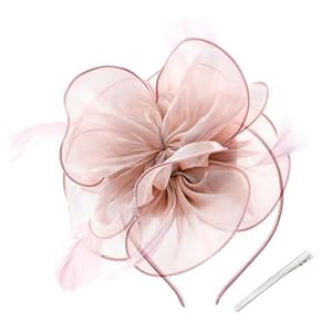 Fascinators for Women Girls Derby Hats Feather Flower Ribbons Fascinator Headband Wedding Cocktail Tea Party Hats
