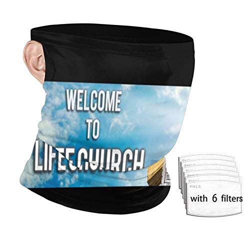 Behold The Lamb of God Neck Gaiter Ear Loops Magic Scarf Outdoor Headwear Bandanas Sports Tube UV Face Mask Balaclava With 6 Filter