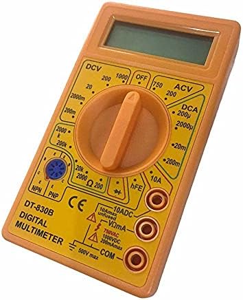 Multimeter Battery Tester Pocket Mini Digital Voltmeter Ammeter Continuity Test