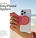 ShiftCam SnapGrip – Phone Camera Grip with Magnetic Mount, Wireless Shutter Button, Built-in Power Bank, Qi Wireless Charging & Tabletop Dock – Compatible with iPhone & Android – Stone