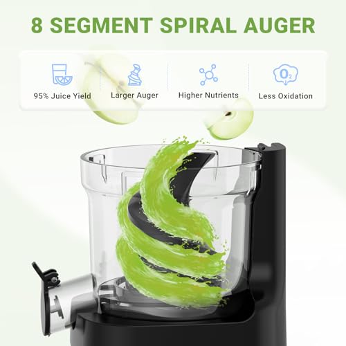 Foto von AMZCHEF Entsafter Slow Juicer -150W -ZM1501-GA-SM