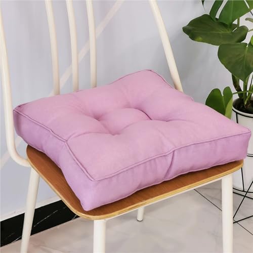 Lot de 6 coussins de chaise carrés fermes en mousse