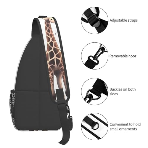 Cute giraffe bolso cruzado para hombre y mujer miniatura 5