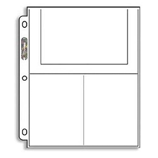 Ultra Pro 3-Pocket Pages (4X6) - 25 PAGES - PHOTO or Postcard