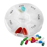 FÁCIL DE ABRIR Y CERRAR: una vez que la hebilla de la caja de medicamentos esté bloqueada, permanecerá cerrada, lo que puede garantizar que tus pastillas no se deslicen, por lo que puedes ponerlas fácilmente en tu bolsa