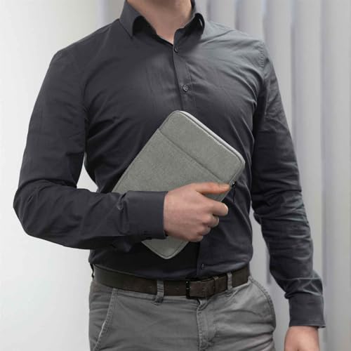 Protection Amazon Fire HD 8 pochette fine zippée en polyester imperméable gris moex - 4