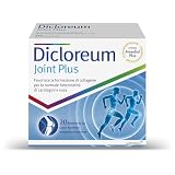 Alfasigma Dicloreum Joint Plus, Integratore Articolazioni con Glucosamina, Condroitina e Collagene, Polvere, 20 Bustine, Gusto Agrumato, Supporto Osseo e Articolare