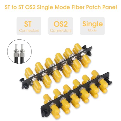 Panneau de brassage en fibre coupleur ST-Y-12 tiroir optique 1x12 lot de 2 réseau - 4