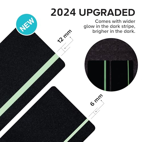 LifeGrip Anti Slip Traction Treads with Glow in Dark Stripe (10-Pack), 6" X 32", Best Grip Tape Grit Non Slip, Outdoor Non Skid Tape, High Traction Friction Abrasive Adhesive for Stairs Step - Thumbnail 5