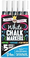 👶 Kid safe and odor free - Dustless, non-toxic formula is safe for use at home 🎨 Fun and easy to use - Time to replace the old dusty chalk with white chalk ink markers 🧽 Comes off easy - When you’re ready to write & start fresh, a mere wipe of a wet ...