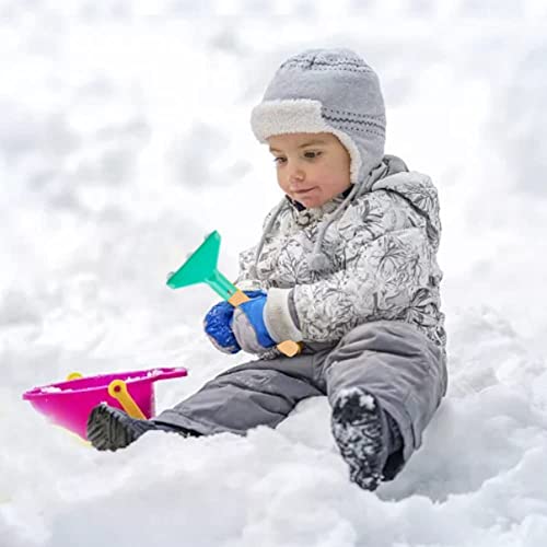 Plachiday Beach Toys For Kids, 6Pcs 8'' Kids Gardening Tools With Sturdy Wooden Handle Sand Toys Set Metal Gardening Equipment Cylinder, Spoon, Fork, Rake, Flat Shovel & Pointed Shovel #TOP5