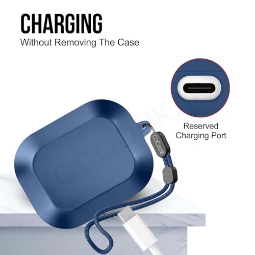 Image of Silicone Case Cover Compatible for Realme Buds Air 8 (2026) (Blue)