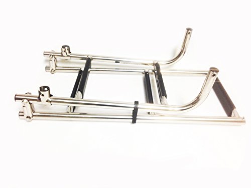 Marine Boat Five Steps 2+3 Foldable Ladder Stainless Steel Luxury 42" Long #TOP2