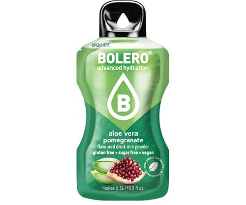 Bolero Drink Insaporitori D'Acqua Senza Zucchero. Gusto Aloe Vera E Melograno. Formato Da 9Gr.